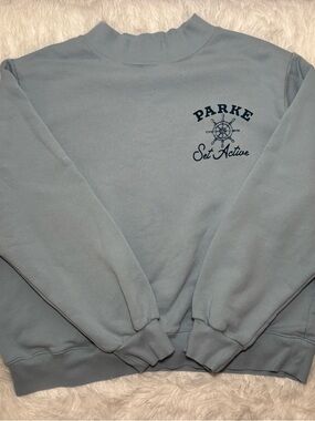 PARKE x Set Active Light Blue Mockneck